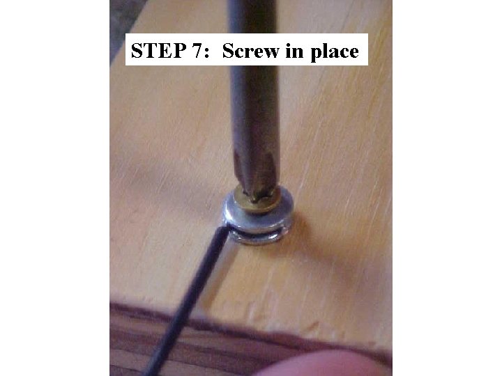 STEP 7: Screw in place 