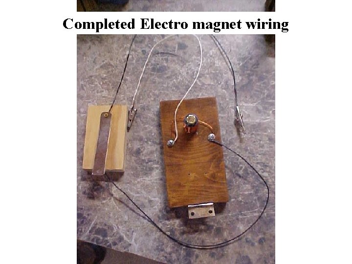 Completed Electro magnet wiring 