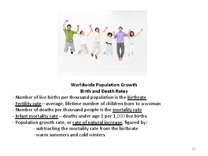 Worldwide Population Growth Birth and Death Rates - Number of live births per thousand