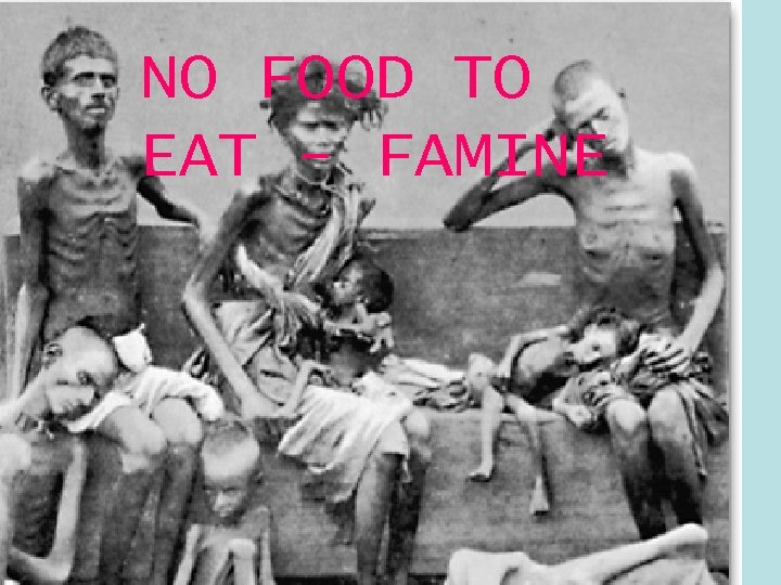 NO FOOD TO EAT - FAMINE 