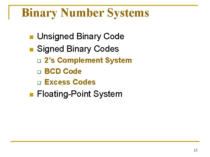 Digital Systems and Logic Design 1 General Overview