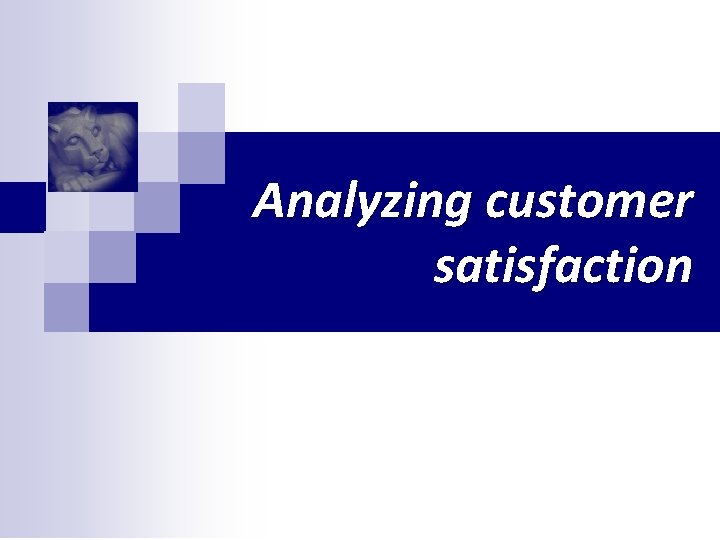 Analyzing customer satisfaction 