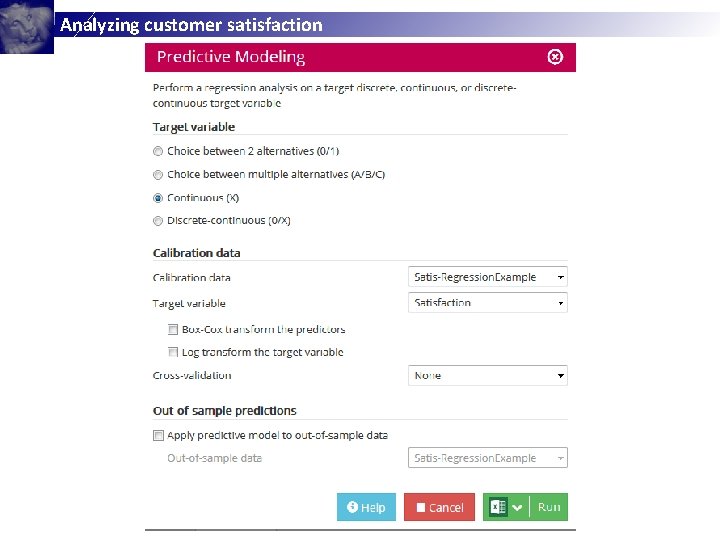 Analyzing customer satisfaction 