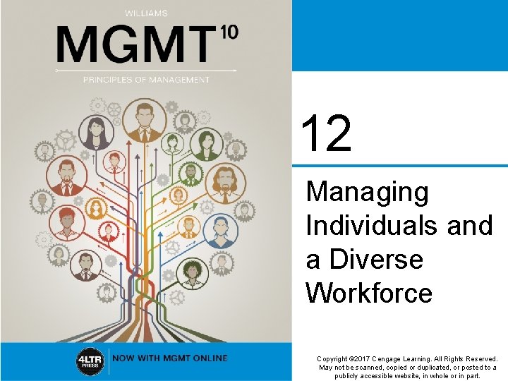 12 Managing Individuals and a Diverse Workforce Copyright © 2017 Cengage Learning. All Rights
