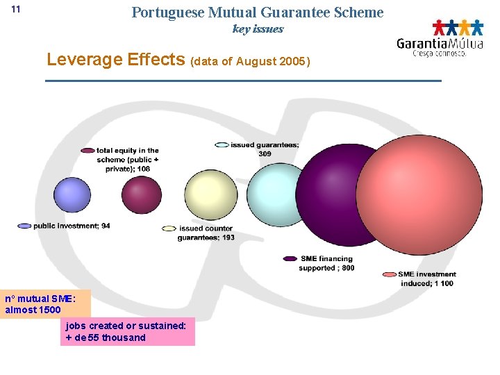 Portuguese Mutual Guarantee Scheme 11 key issues Leverage Effects (data of August 2005) nº