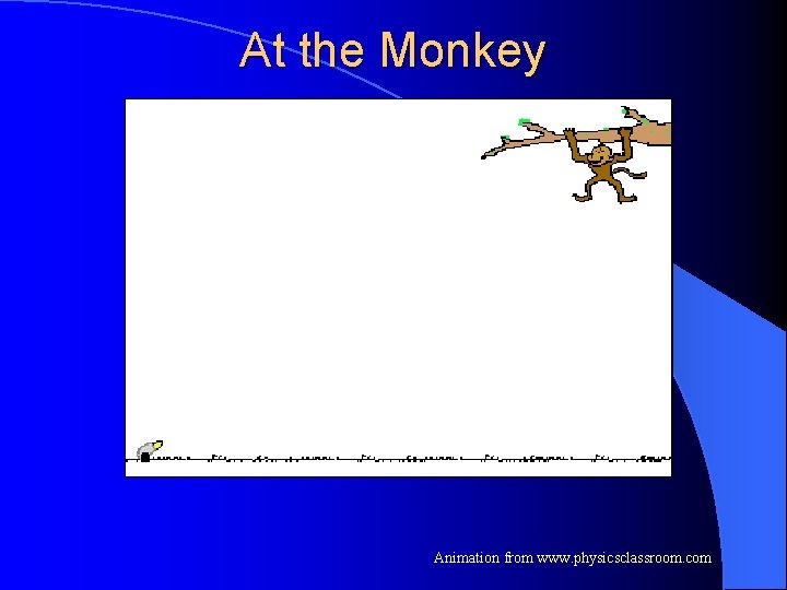 At the Monkey Animation from www. physicsclassroom. com 