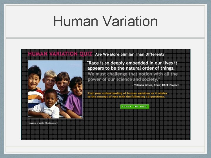 Human Variation 