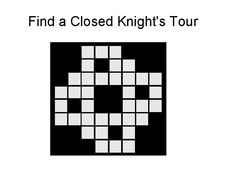 Find a Closed Knight's Tour 