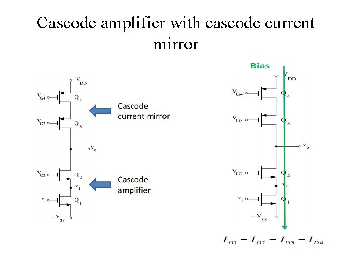 Cascode amplifier with cascode current mirror 