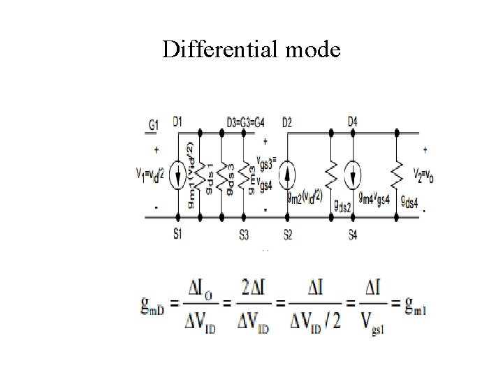 Differential mode 