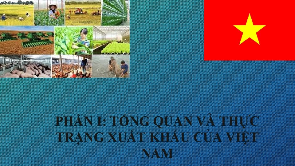 PHẦN I: TỔNG QUAN VÀ THỰC TRẠNG XUẤT KHẨU CỦA VIỆT NAM 