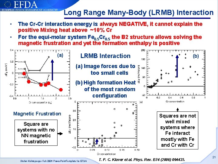 Long Range Many-Body (LRMB) Interaction • • The Cr-Cr interaction energy is always NEGATIVE, Long Range Many-Body (LRMB) Interaction • • The Cr-Cr interaction energy is always NEGATIVE,