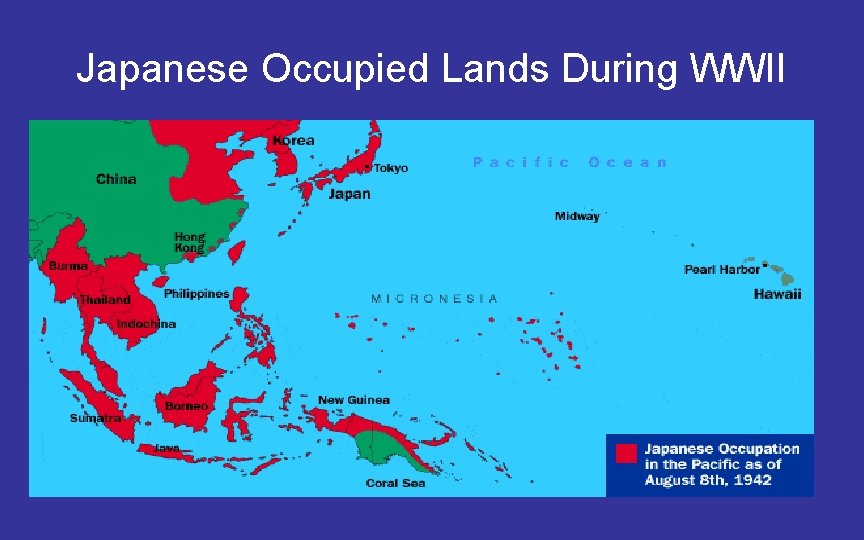 Japanese Occupied Lands During WWII 