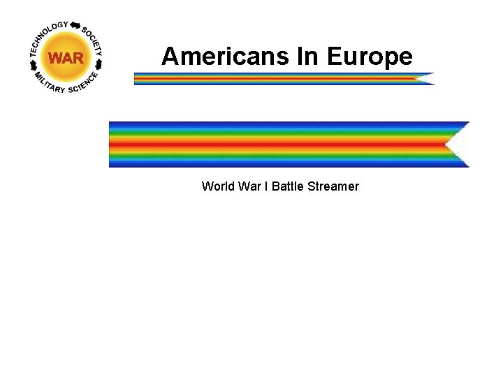 Americans In Europe World War I Battle Streamer 