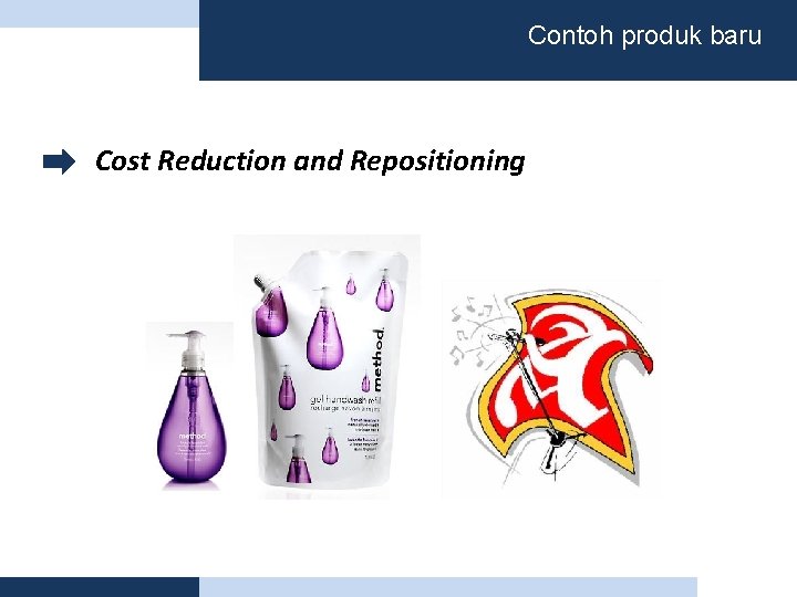 Contoh produk baru Cost Reduction and Repositioning 