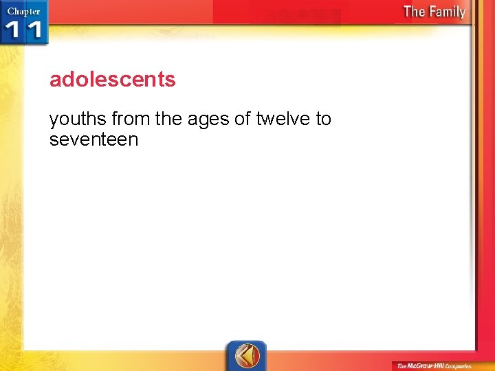 adolescents youths from the ages of twelve to seventeen 