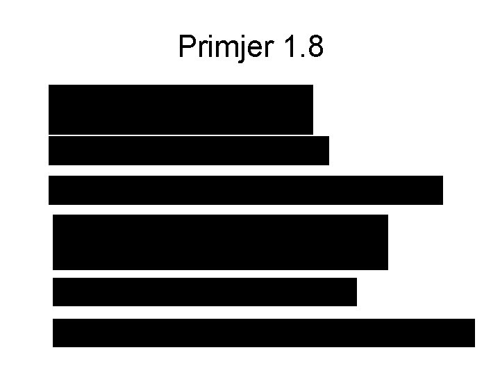 Primjer 1. 8 