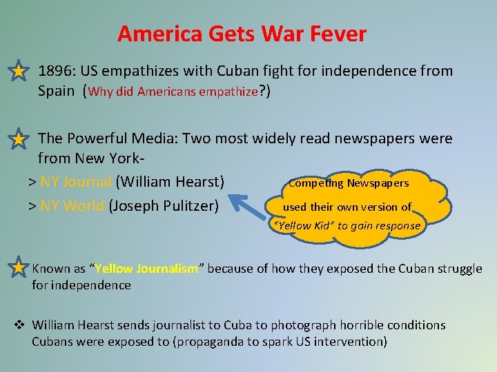 America Gets War Fever v 1896: US empathizes with Cuban fight for independence from America Gets War Fever v 1896: US empathizes with Cuban fight for independence from