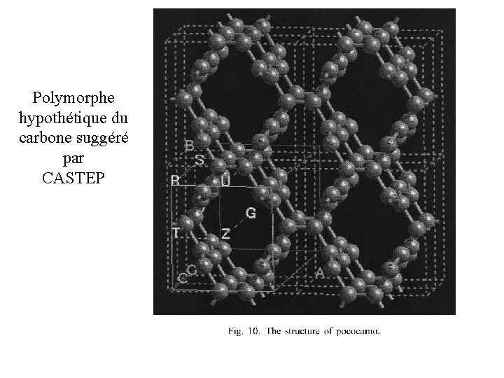 Polymorphe hypothétique du carbone suggéré par CASTEP 