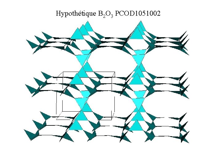 Hypothétique B 2 O 3 PCOD 1051002 