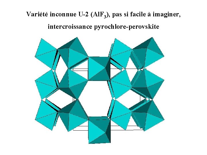 Variété inconnue U-2 (Al. F 3), pas si facile à imaginer, intercroissance pyrochlore-perovskite 