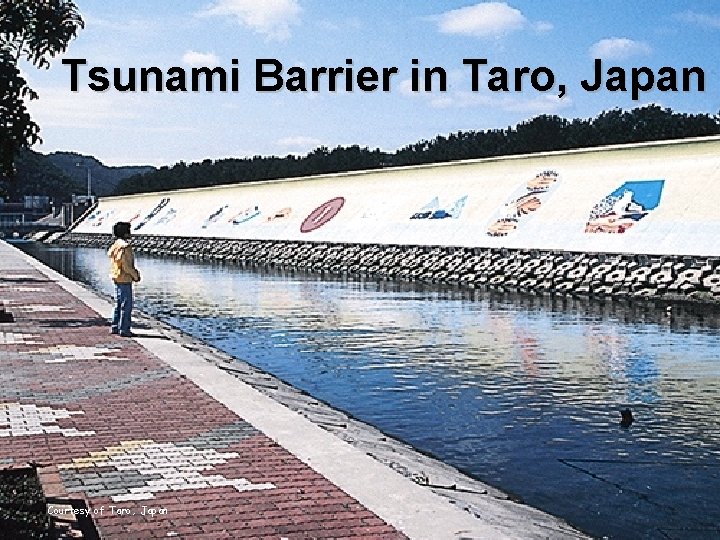 Tsunami Barrier in Taro, Japan Courtesy of Taro, Japan 