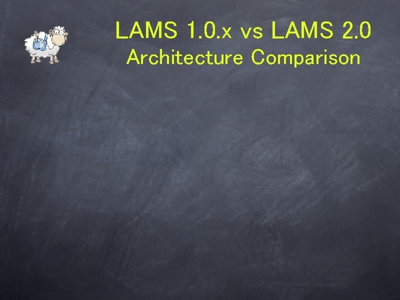 LAMS 1. 0. x vs LAMS 2. 0 Architecture Comparison LAMS 1. 0. x vs LAMS 2. 0 Architecture Comparison