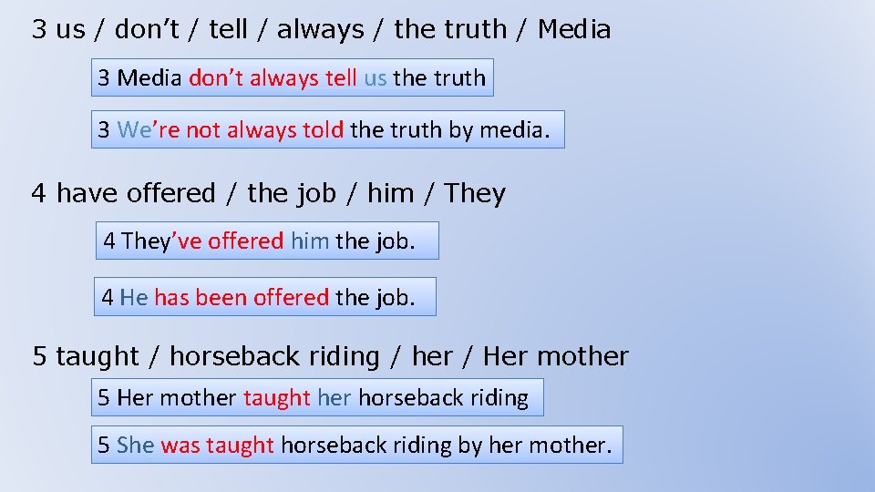 3 us / don’t / tell / always / the truth / Media 3