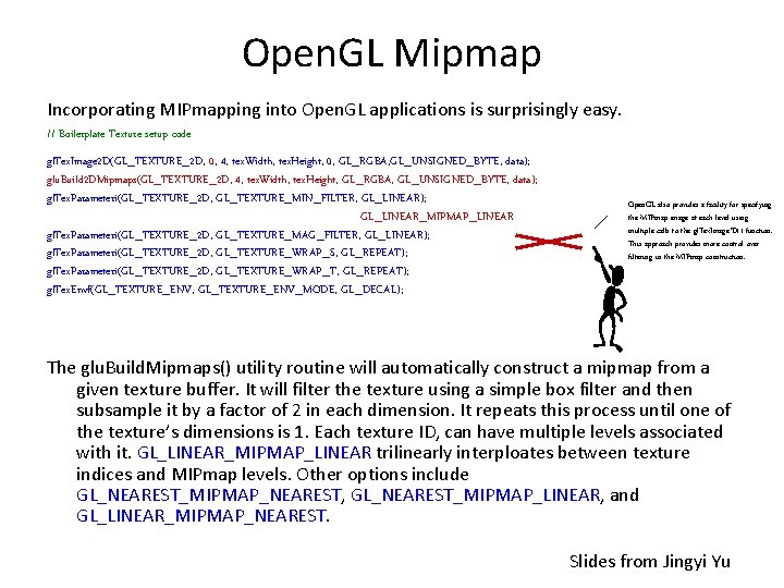 Open. GL Mipmap Incorporating MIPmapping into Open. GL applications is surprisingly easy. // Boilerplate