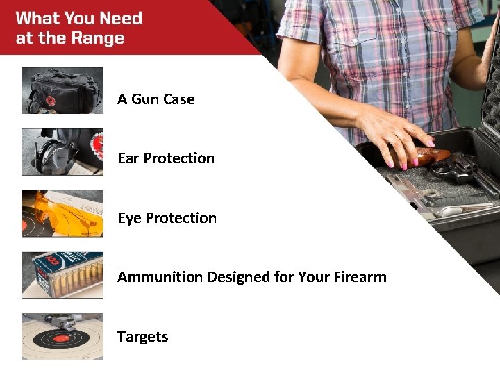 A Gun Case Ear Protection Eye Protection Ammunition Designed for Your Firearm Targets 