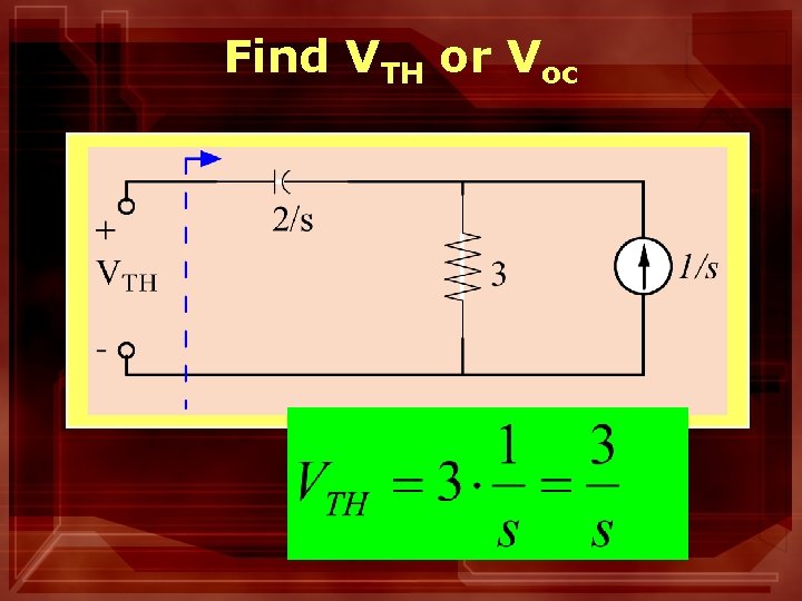 Find VTH or Voc 