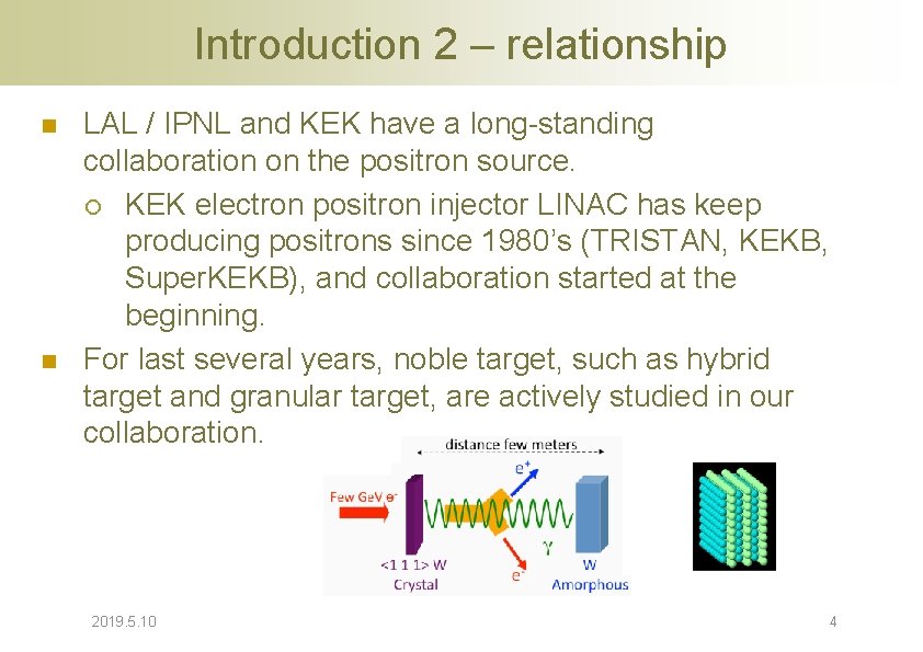 Introduction 2 – relationship n n LAL / IPNL and KEK have a long-standing Introduction 2 – relationship n n LAL / IPNL and KEK have a long-standing