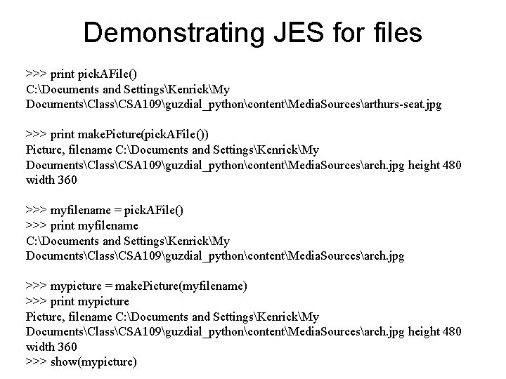 Introduction to JES and Programming Installation Installing JES