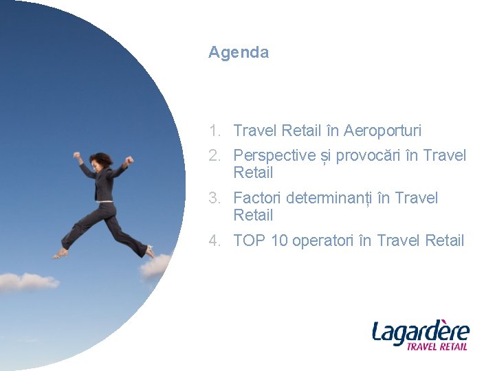 Agenda 1. Travel Retail în Aeroporturi 2. Perspective și provocări în Travel Retail 3.