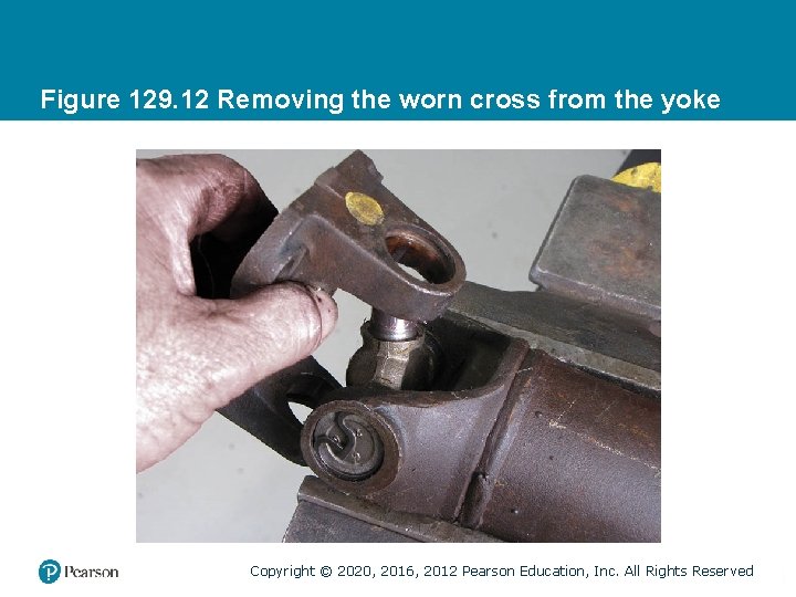 Figure 129. 12 Removing the worn cross from the yoke Copyright © 2020, 2016,