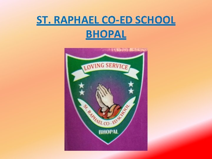 ST. RAPHAEL CO-ED SCHOOL BHOPAL 
