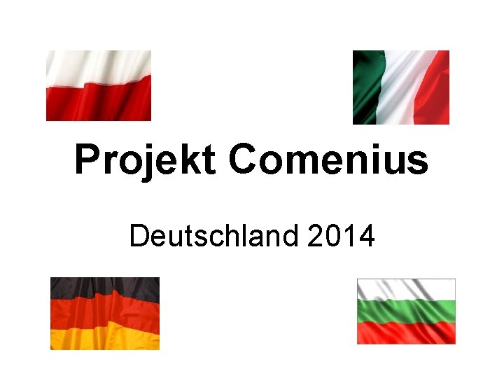 Projekt Comenius Deutschland 2014 