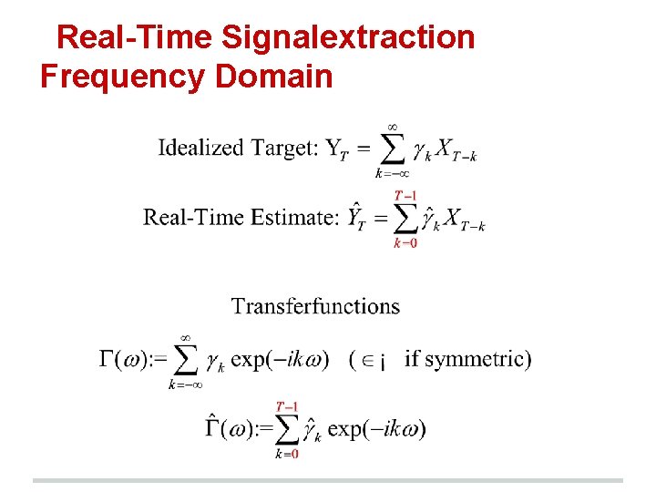 Real-Time Signalextraction Frequency Domain 