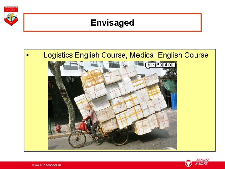 Envisaged • Logistics English Course, Medical English Course 