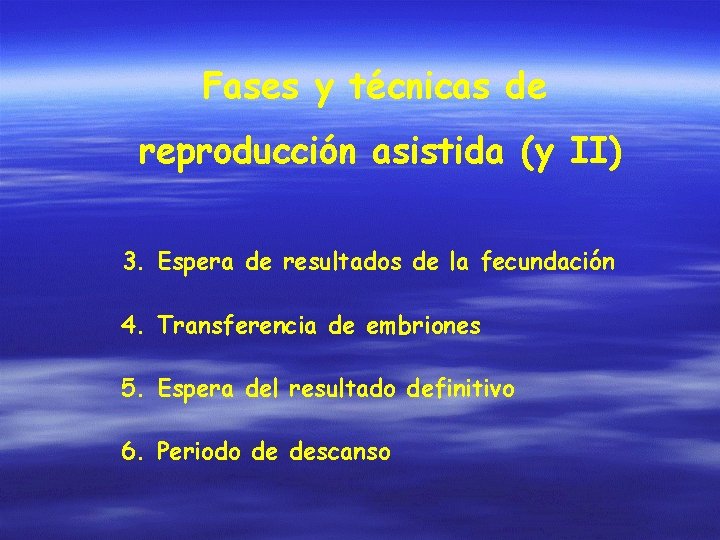 Fases y técnicas de reproducción asistida (y II) 3. Espera de resultados de la