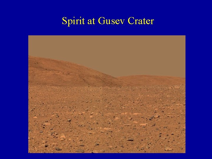 Spirit at Gusev Crater 