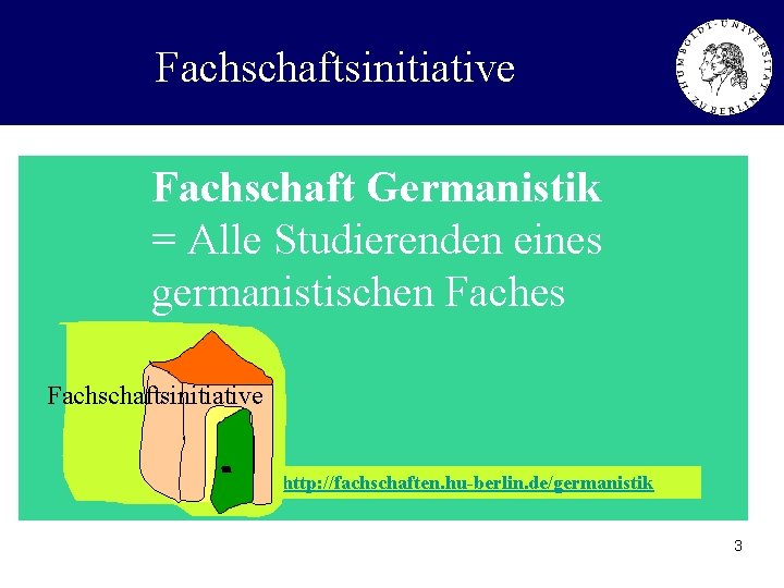 Fachschaftsinitiative Fachschaft Germanistik = Alle Studierenden eines germanistischen Faches Fachschaftsinitiative http: //fachschaften. hu-berlin. de/germanistik