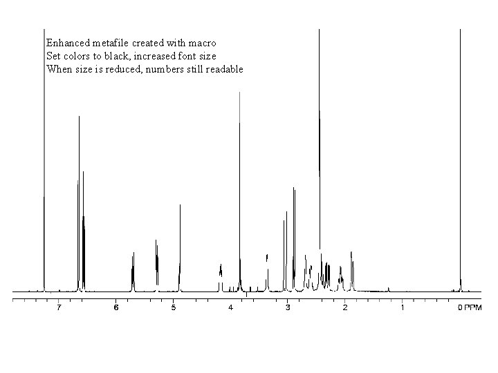 Enhanced metafile created with macro Set colors to black, increased font size When size