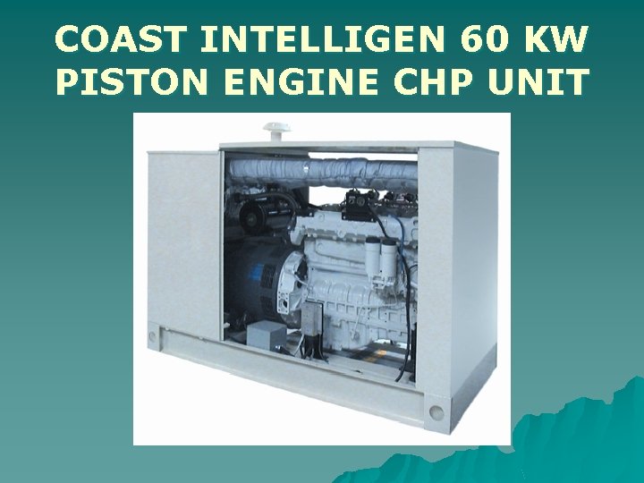 COAST INTELLIGEN 60 KW PISTON ENGINE CHP UNIT 