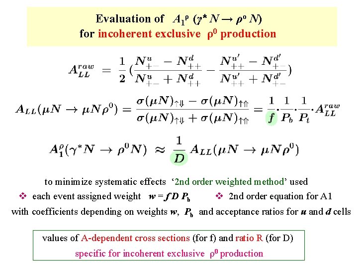 Evaluation of A 1ρ (γ* N → ρo N) for incoherent exclusive ρ0 production