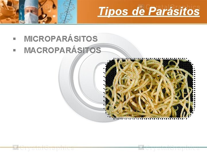 Tipos de Parásitos § MICROPARÁSITOS § MACROPARÁSITOS 