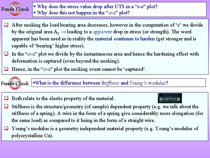 Funda Check Why does the stress value drop after UTS in a “s-e” plot?