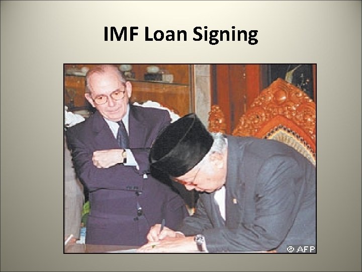 IMF Loan Signing 