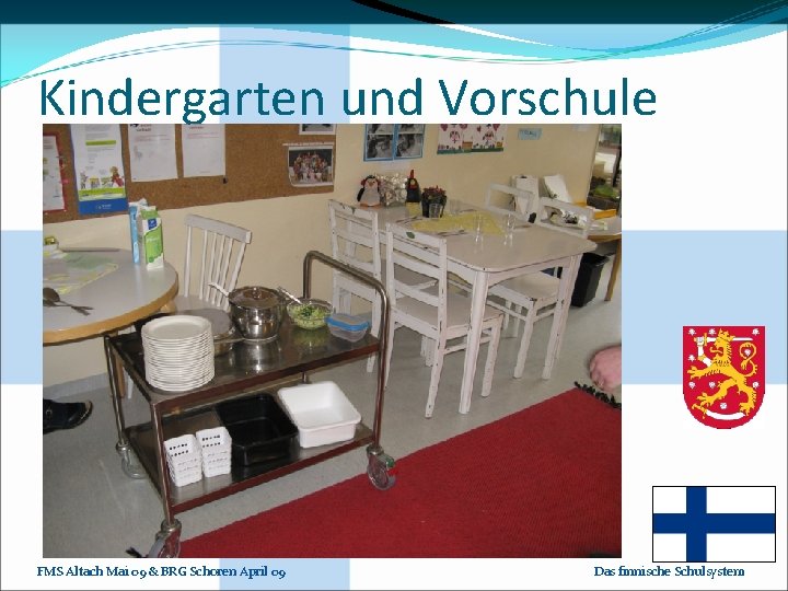 Kindergarten und Vorschule FMS Altach Mai 09 & BRG Schoren April 09 Das finnische