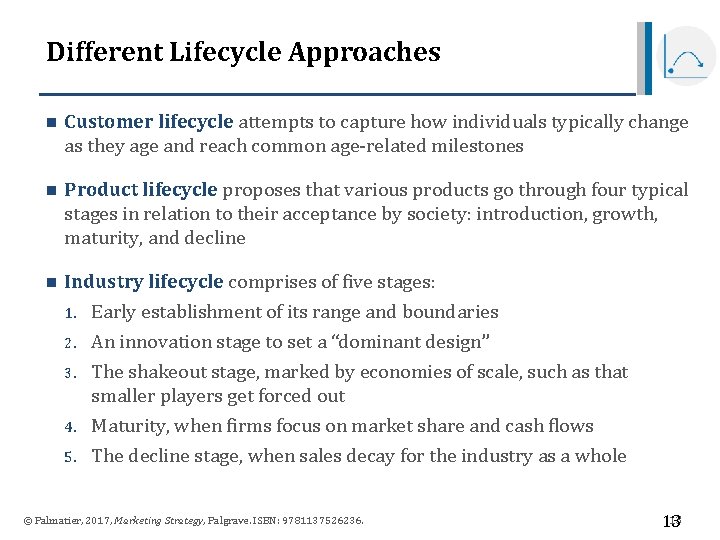 Different Lifecycle Approaches n Customer lifecycle attempts to capture how individuals typically change as Different Lifecycle Approaches n Customer lifecycle attempts to capture how individuals typically change as